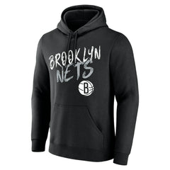 Brooklyn Nets Hustle Custom Pullover Hoodie Black - NBA