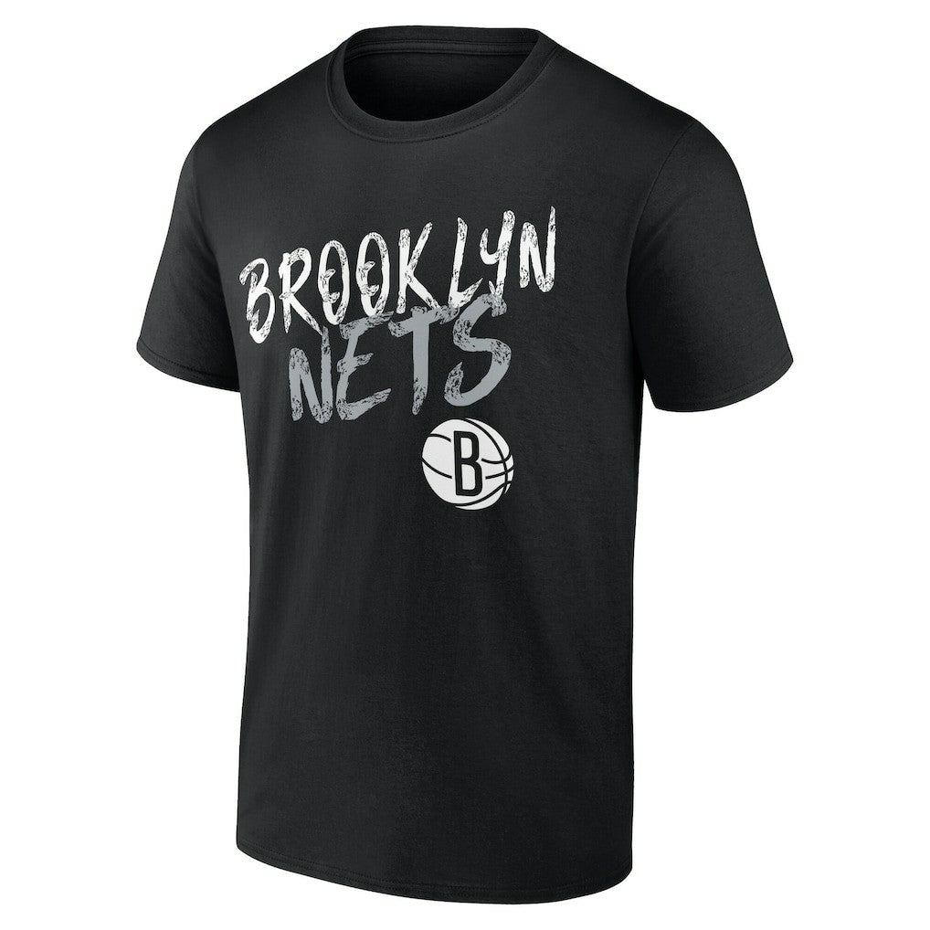 Brooklyn Nets Hustle Custom T-Shirt Black - NBA