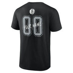 Brooklyn Nets Hustle Custom T-Shirt Black - NBA