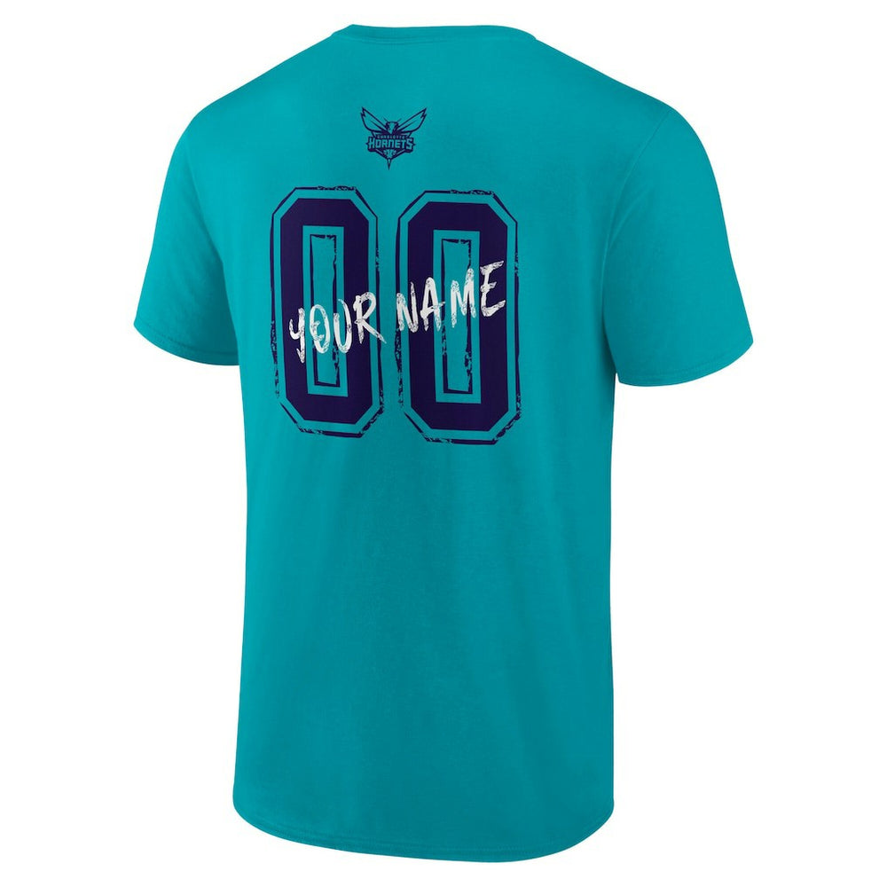 Charlotte Hornets Hustle Custom T-Shirt Teal - NBA