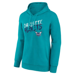 Charlotte Hornets Women's Hustle Custom Pullover Hoodie Teal - NBA