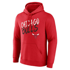 Chicago Bulls Hustle Custom Pullover Hoodie Red - NBA