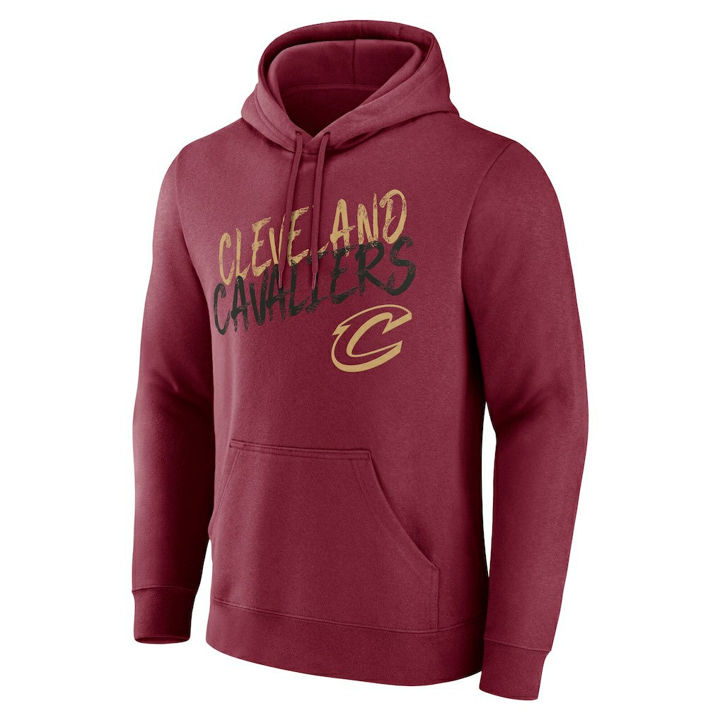 Cleveland Cavaliers Hustle Custom Pullover Hoodie Wine - NBA