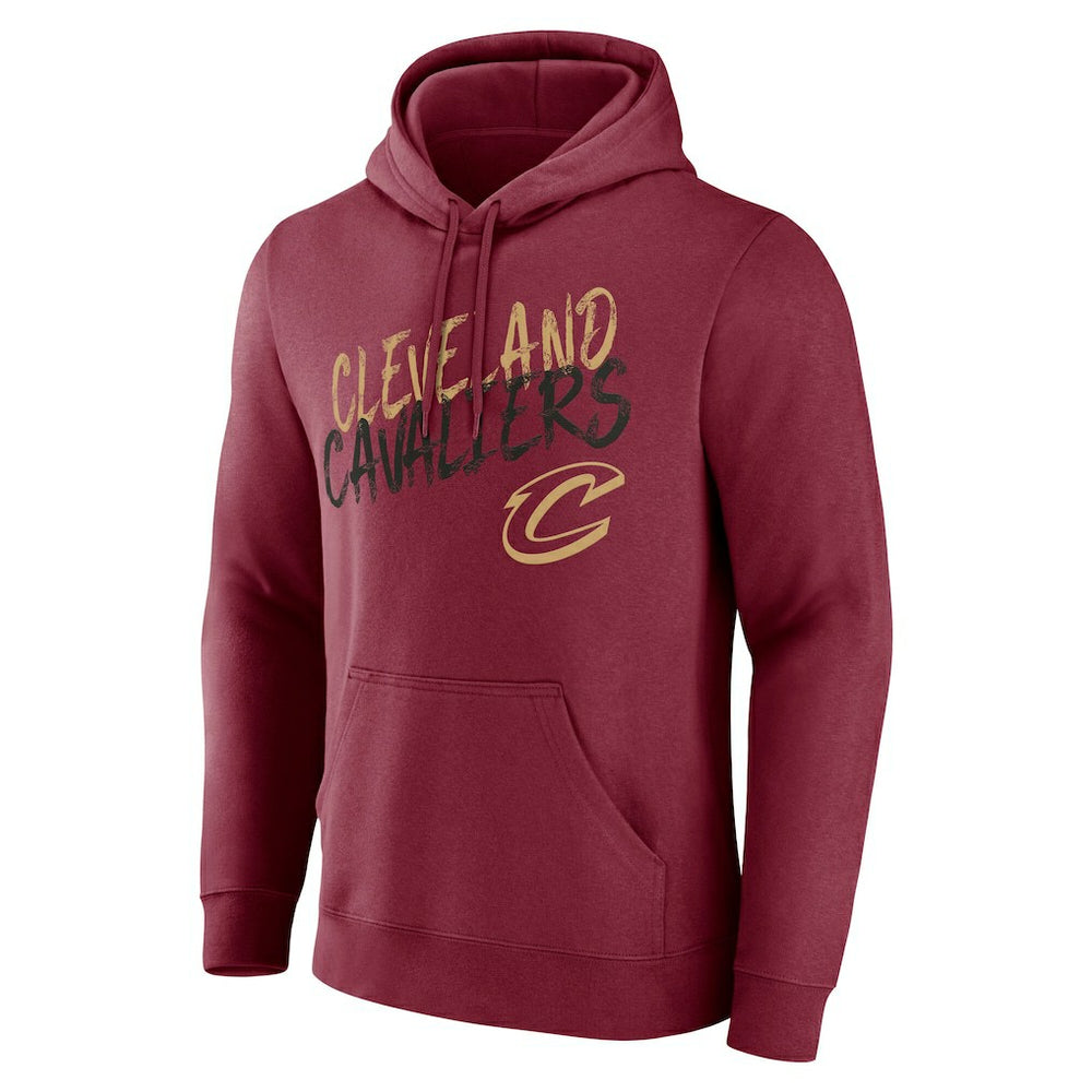 Cleveland Cavaliers Hustle Custom Pullover Hoodie Wine - NBA