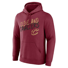 Cleveland Cavaliers Hustle Custom Pullover Hoodie Wine - NBA