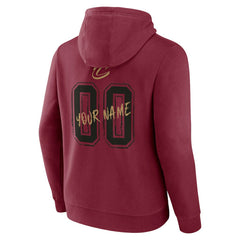 Cleveland Cavaliers Hustle Custom Pullover Hoodie Wine - NBA