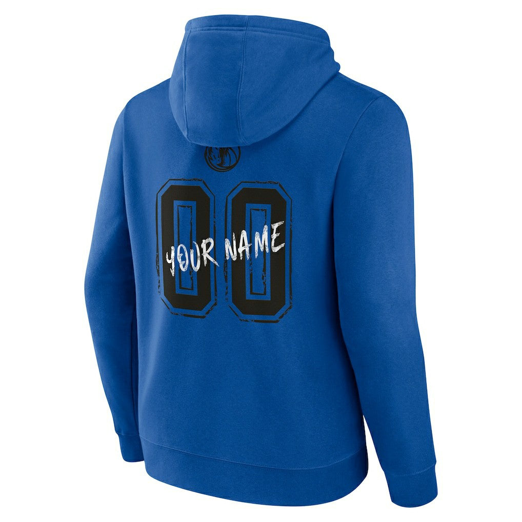 Dallas Mavericks Hustle Custom Pullover Hoodie Blue - NBA