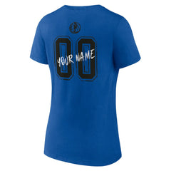 Dallas Mavericks Women's Hustle Custom V-Neck T-Shirt Blue - NBA