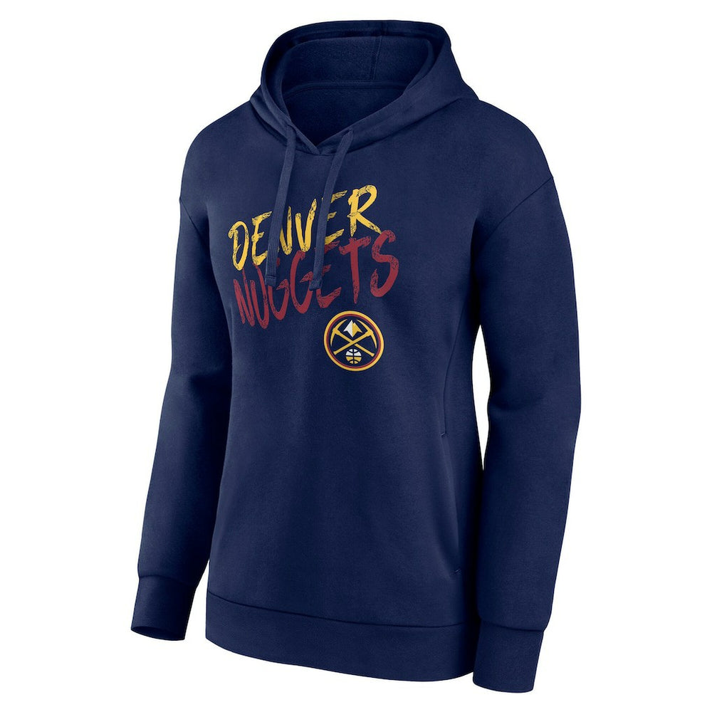 Denver Nuggets Women's Hustle Custom Pullover Hoodie Navy - NBA