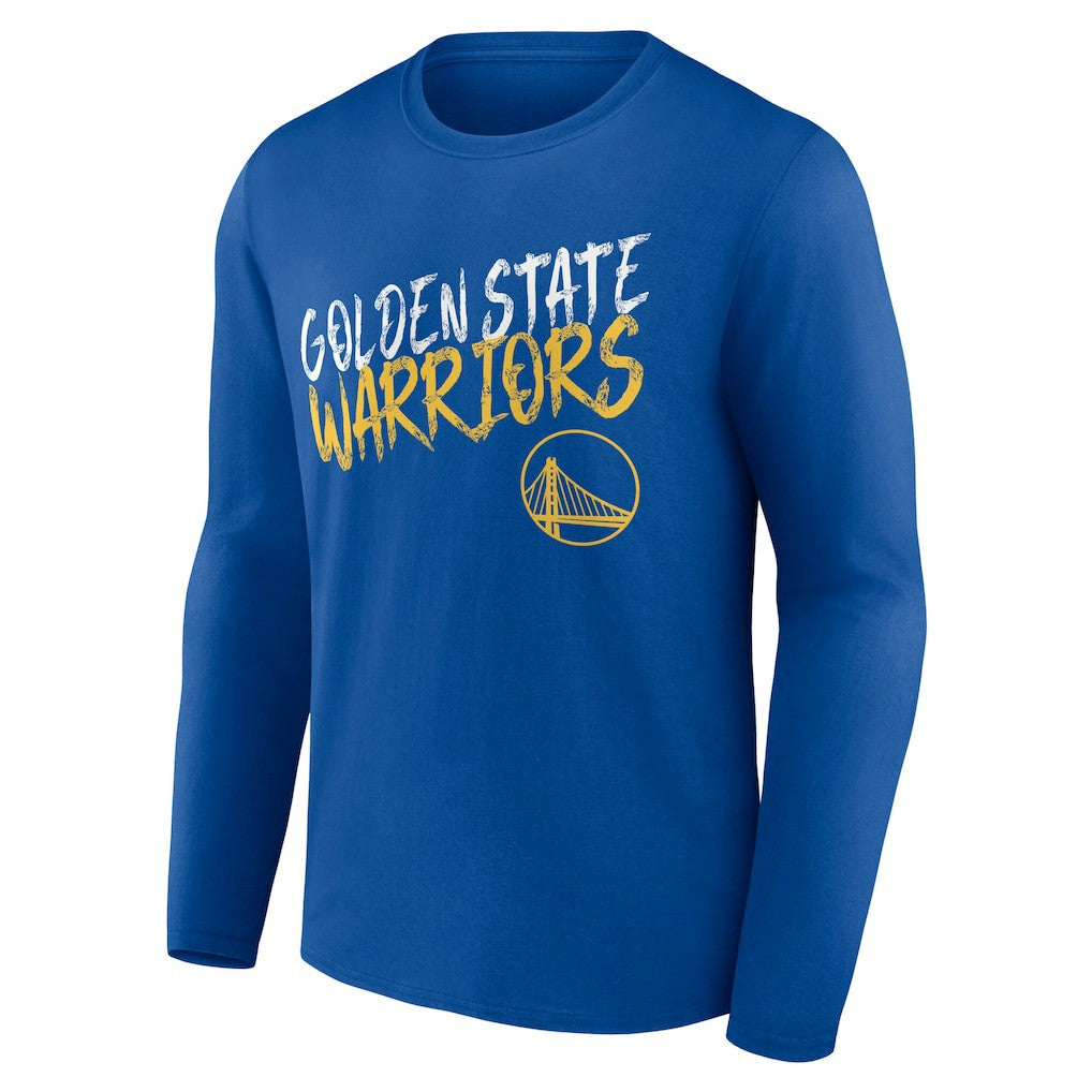 Golden State Warriors Hustle Custom Long Sleeve T-Shirt Royal - NBA