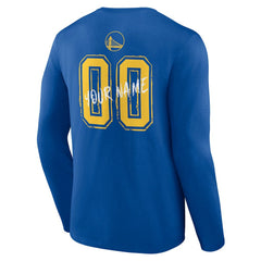 Golden State Warriors Hustle Custom Long Sleeve T-Shirt Royal - NBA