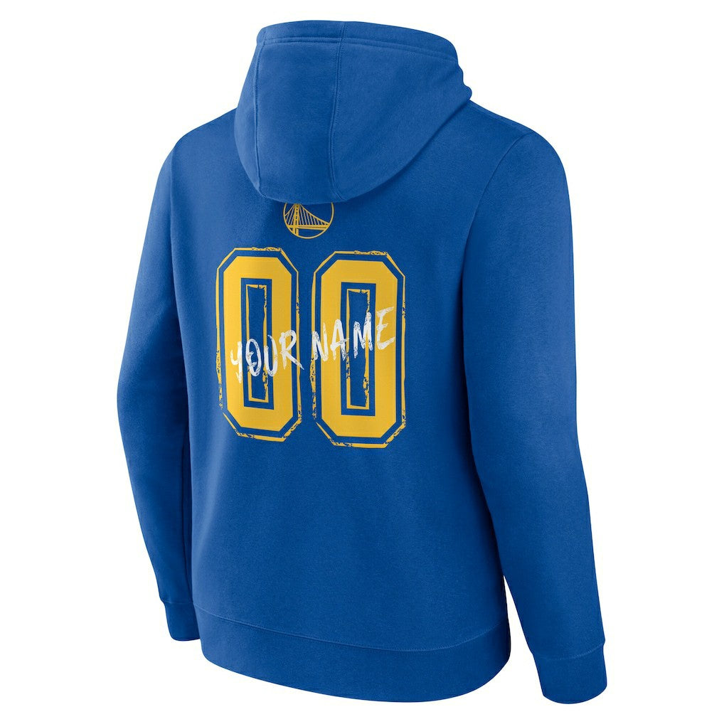 Golden State Warriors Hustle Custom Pullover Hoodie Royal - NBA