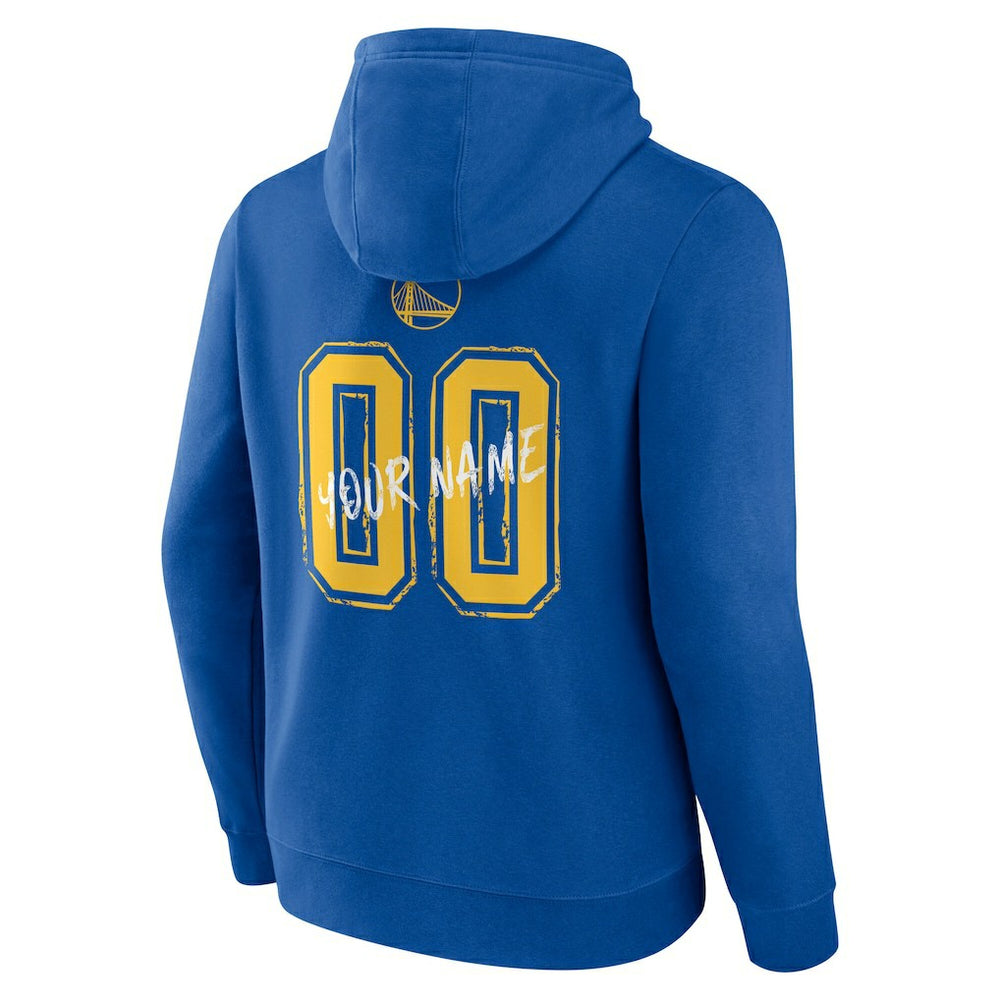 Golden State Warriors Hustle Custom Pullover Hoodie Royal - NBA
