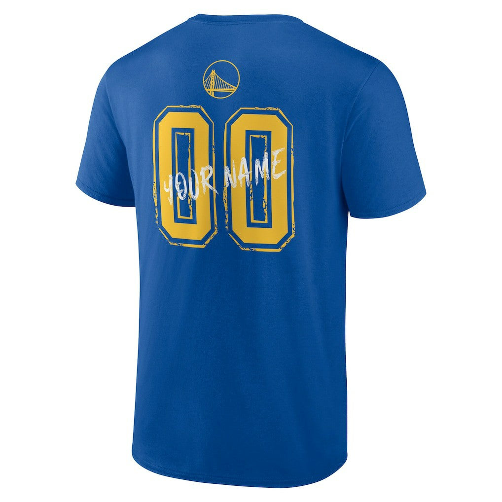 Golden State Warriors Hustle Custom T-Shirt Royal - NBA