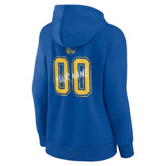 Golden State Warriors Women's Hustle Custom Pullover Hoodie Royal - NBA