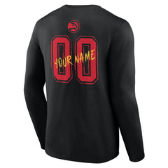Atlanta Hawks Hustle Custom Long Sleeve T-Shirt Black - NBA