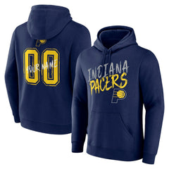 Indiana Pacers Hustle Custom Pullover Hoodie Navy - NBA