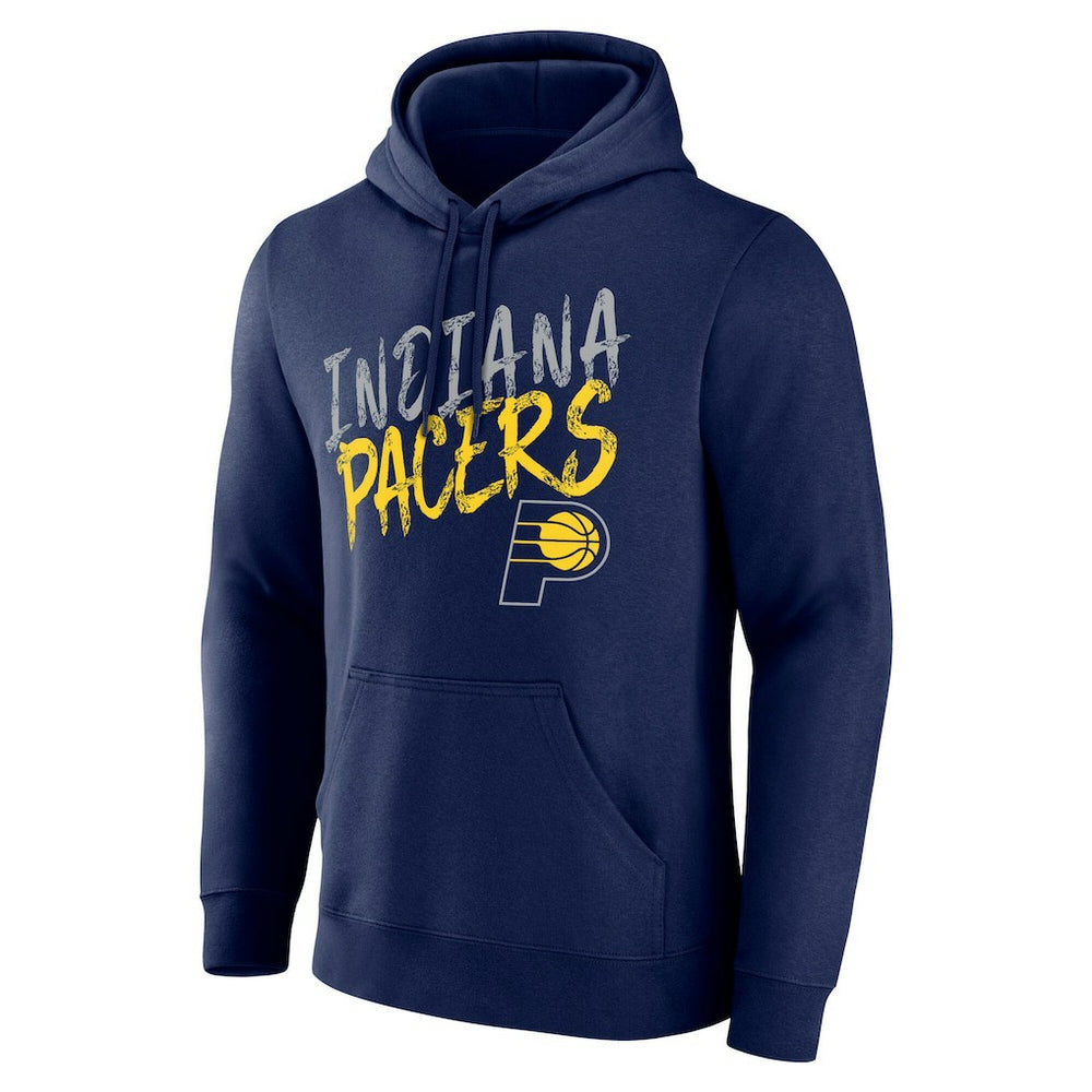 Indiana Pacers Hustle Custom Pullover Hoodie Navy - NBA
