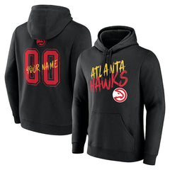 Atlanta Hawks Hustle Custom Pullover Hoodie Black - NBA