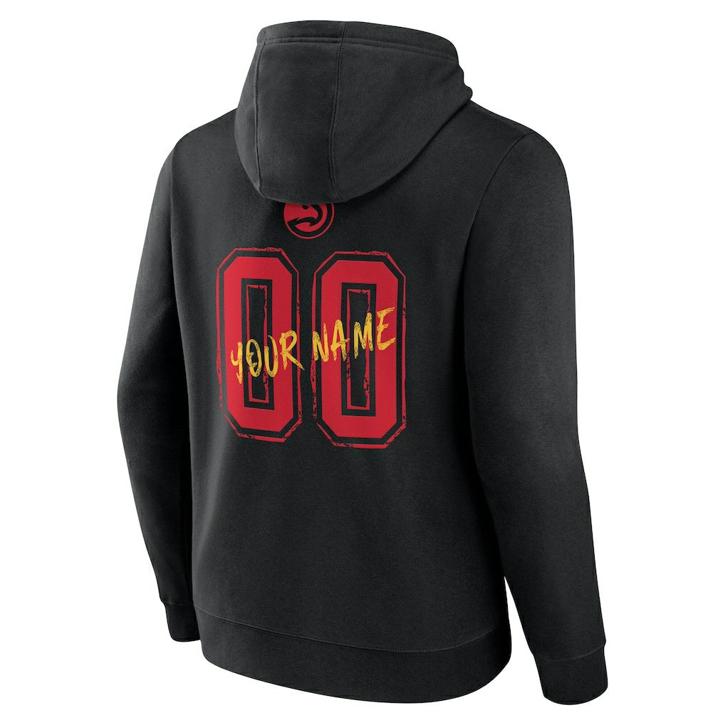 Atlanta Hawks Hustle Custom Pullover Hoodie Black - NBA