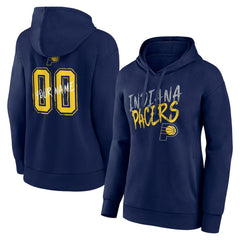 Indiana Pacers Women's Hustle Custom Pullover Hoodie Navy - NBA