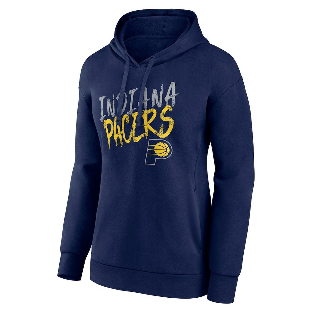 Indiana Pacers Women's Hustle Custom Pullover Hoodie Navy - NBA