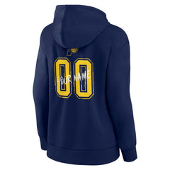 Indiana Pacers Women's Hustle Custom Pullover Hoodie Navy - NBA