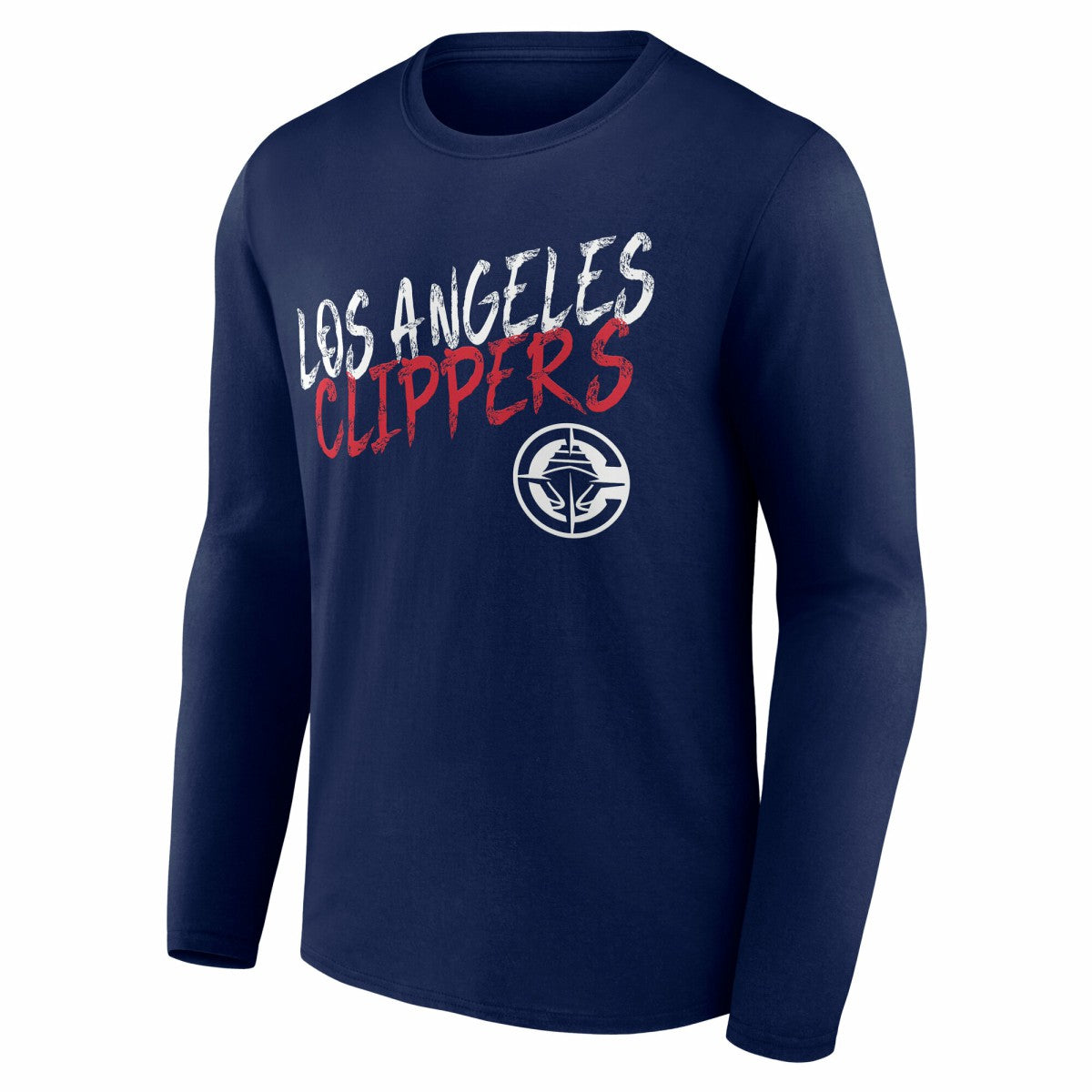 LA Clippers Hustle Custom Long Sleeve T-Shirt Navy - NBA