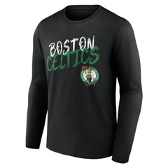 Boston Celtics Hustle Custom Long Sleeve T-Shirt Black - NBA