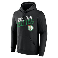 Boston Celtics Hustle Custom Pullover Hoodie Black - NBA