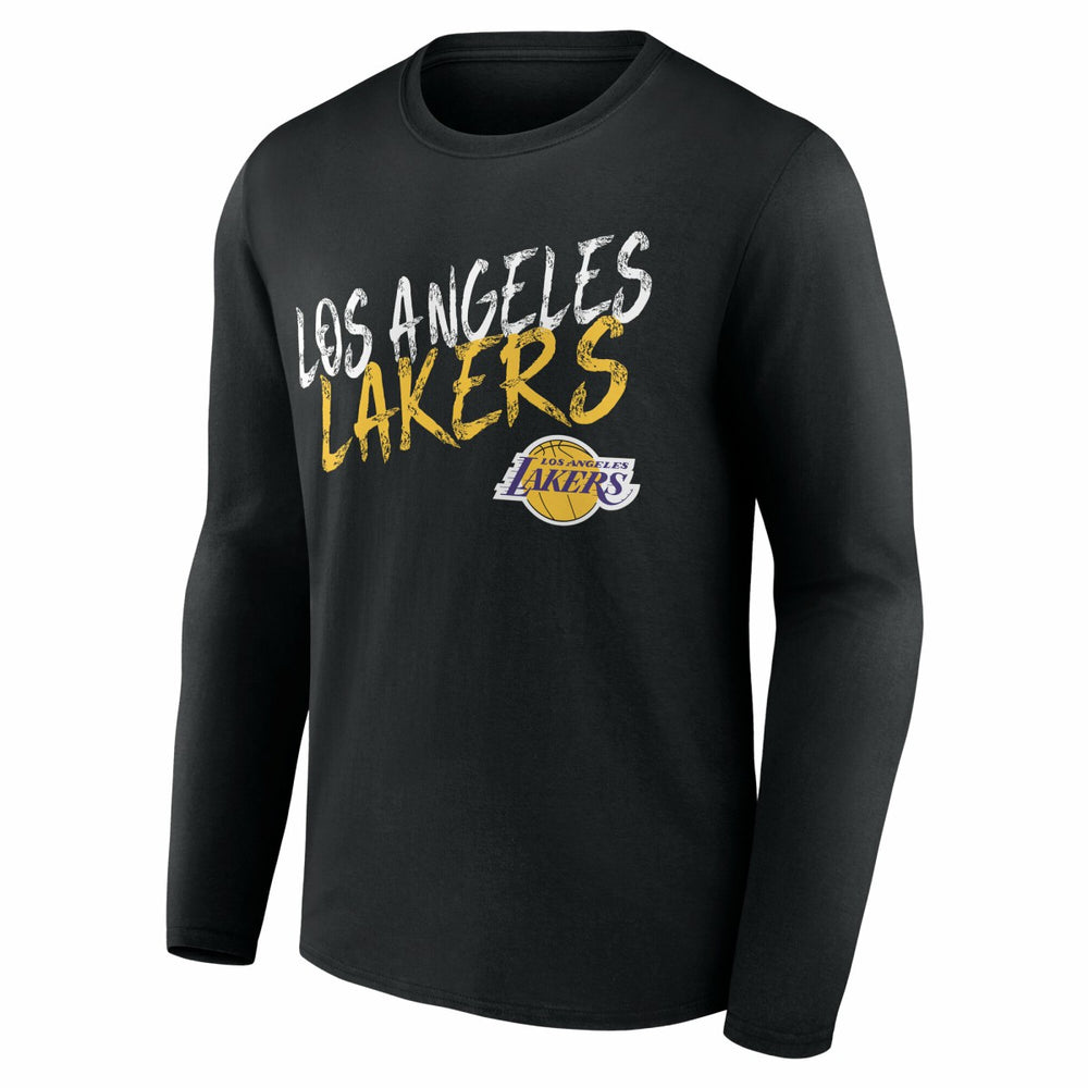 Los Angeles Lakers Hustle Custom Long Sleeve T-Shirt Black - NBA