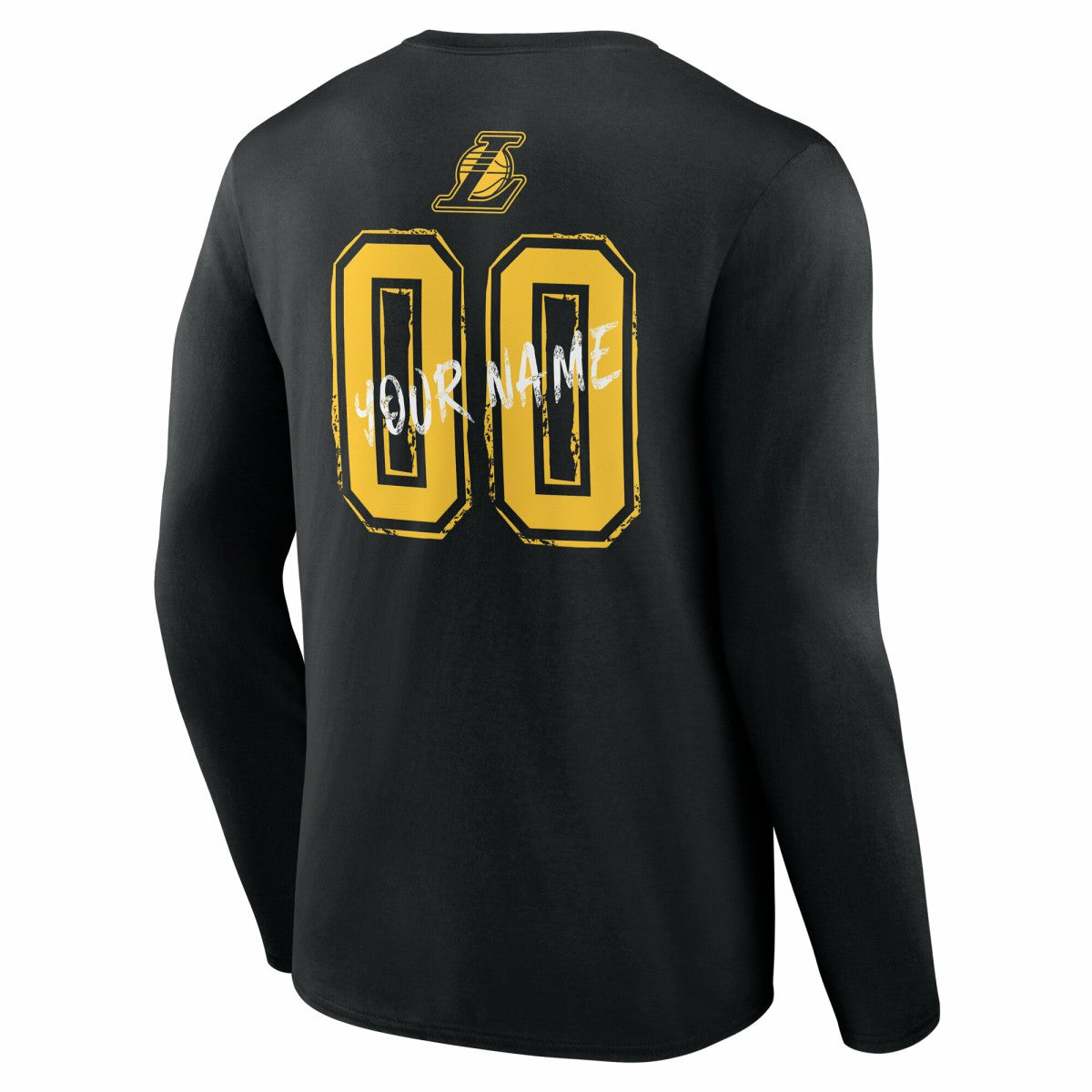 Los Angeles Lakers Hustle Custom Long Sleeve T-Shirt Black - NBA
