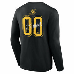Los Angeles Lakers Hustle Custom Long Sleeve T-Shirt Black - NBA