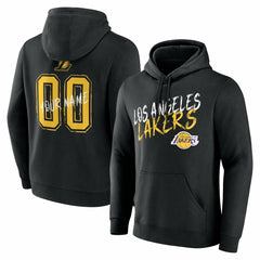 Los Angeles Lakers Hustle Custom Pullover Hoodie Black - NBA
