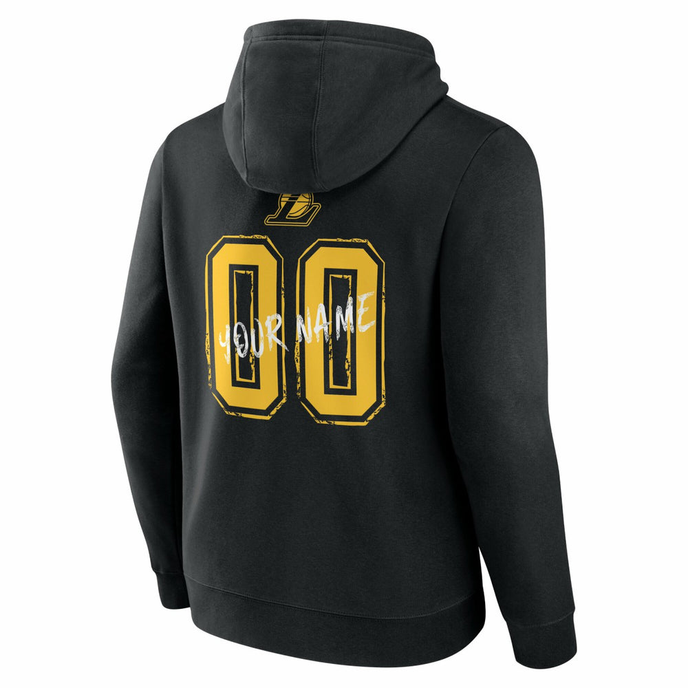 Los Angeles Lakers Hustle Custom Pullover Hoodie Black - NBA