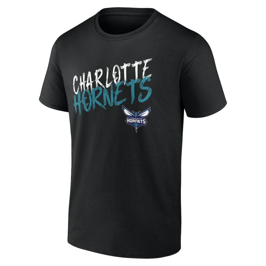 Charlotte Hornets Hustle Custom T-Shirt Black - NBA