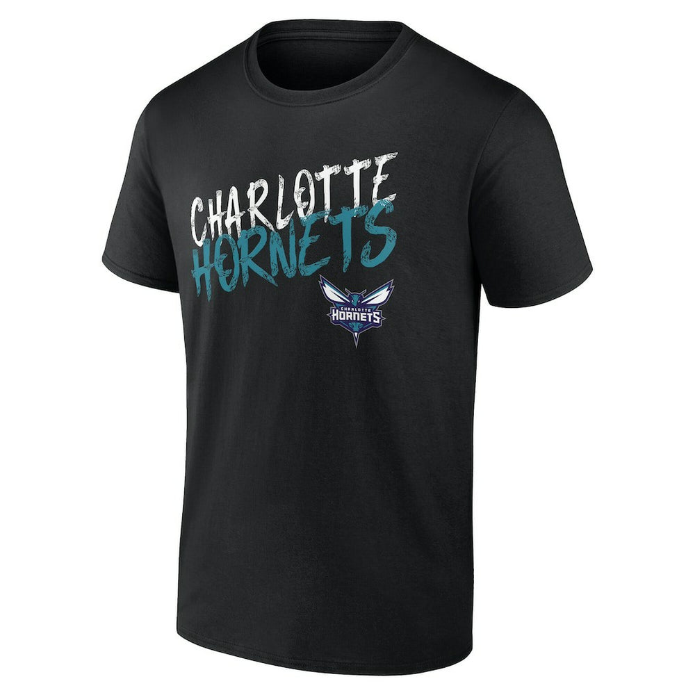Charlotte Hornets Hustle Custom T-Shirt Black - NBA