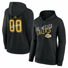 Los Angeles Lakers Women's Hustle Custom Pullover Hoodie Black - NBA