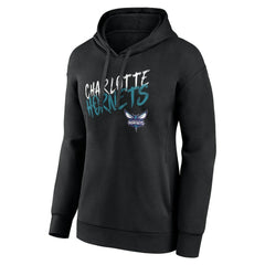 Charlotte Hornets Women's Hustle Custom Pullover Hoodie Black - NBA