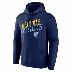 Memphis Grizzlies Hustle Custom Pullover Hoodie Navy - NBA