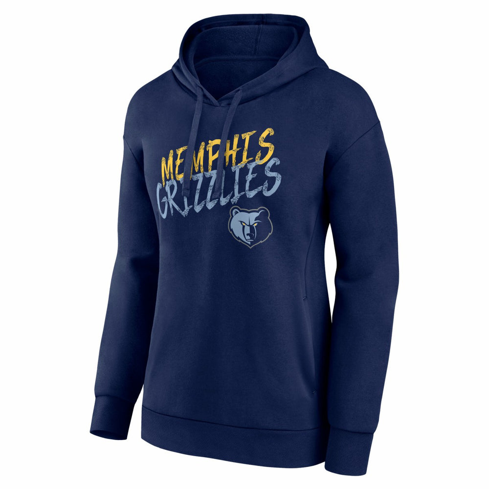 Memphis Grizzlies Women's Hustle Custom Pullover Hoodie Navy - NBA