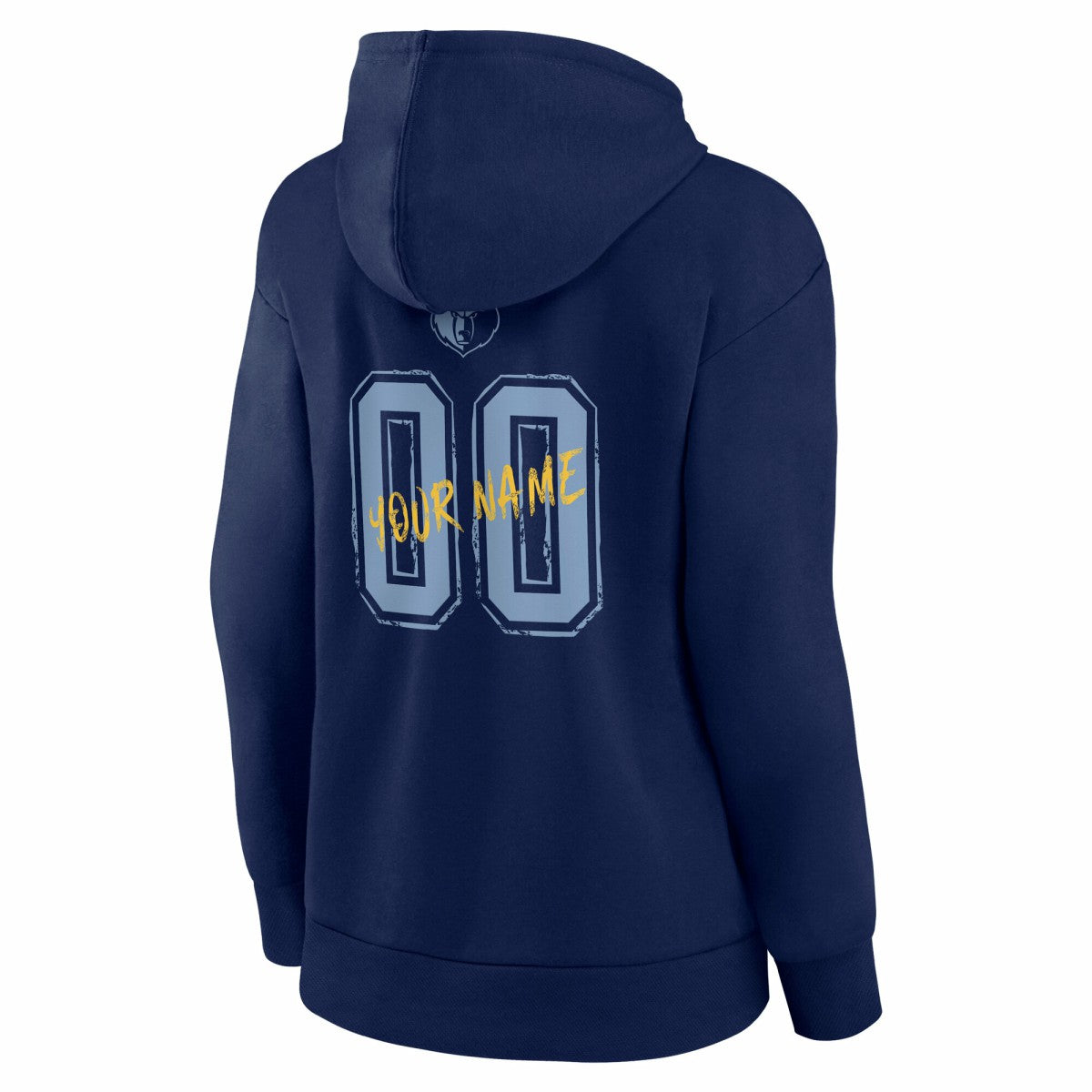 Memphis Grizzlies Women's Hustle Custom Pullover Hoodie Navy - NBA