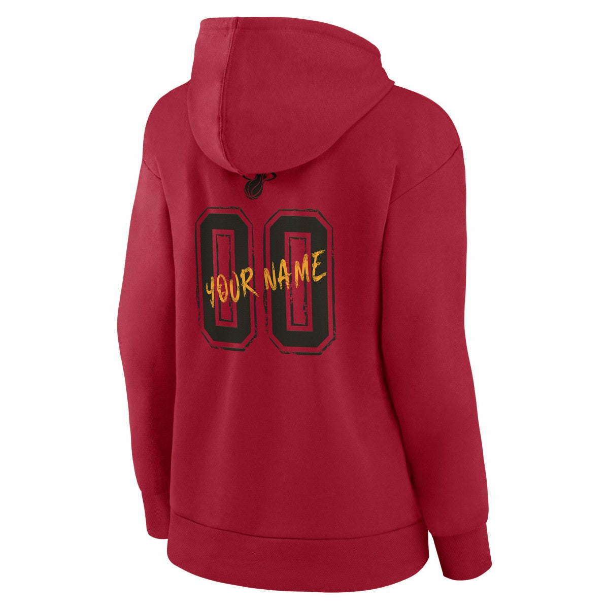 Miami Heat Women's Hustle Custom Pullover Hoodie Red - NBA