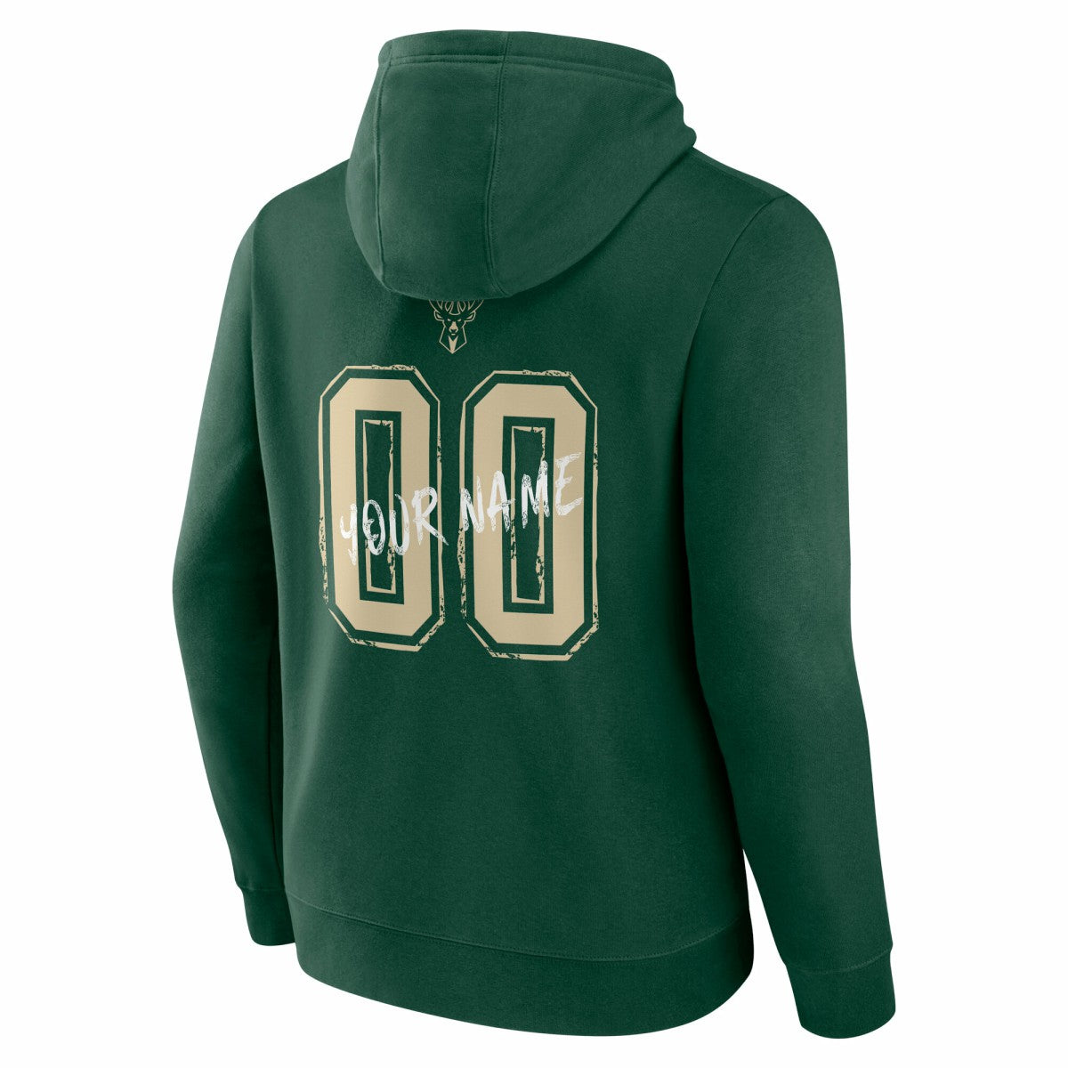 Milwaukee Bucks Hustle Custom Pullover Hoodie Hunter Green - NBA