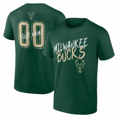Milwaukee Bucks Hustle Custom T-Shirt Hunter Green - NBA