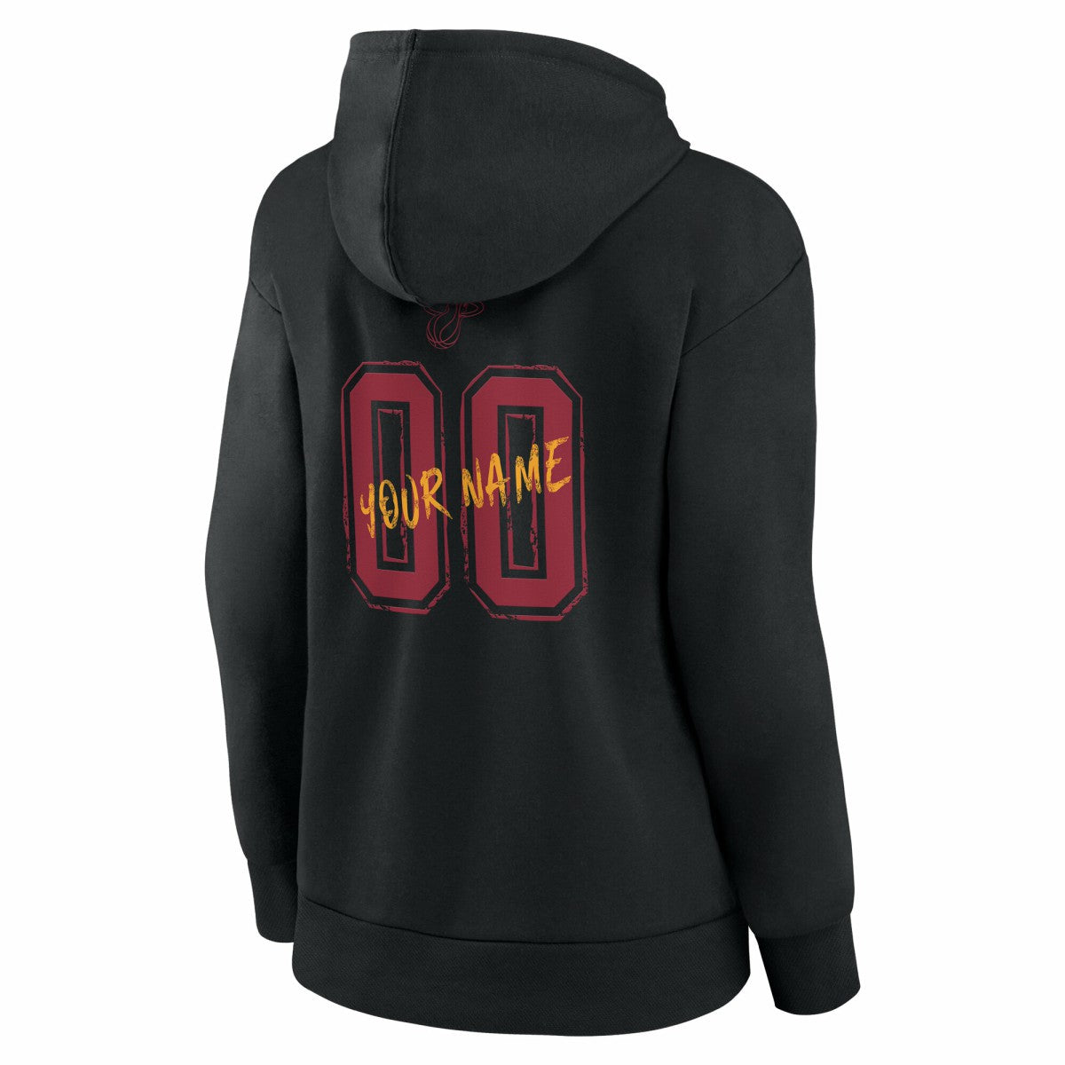Miami Heat Women's Hustle Custom Pullover Hoodie Black - NBA