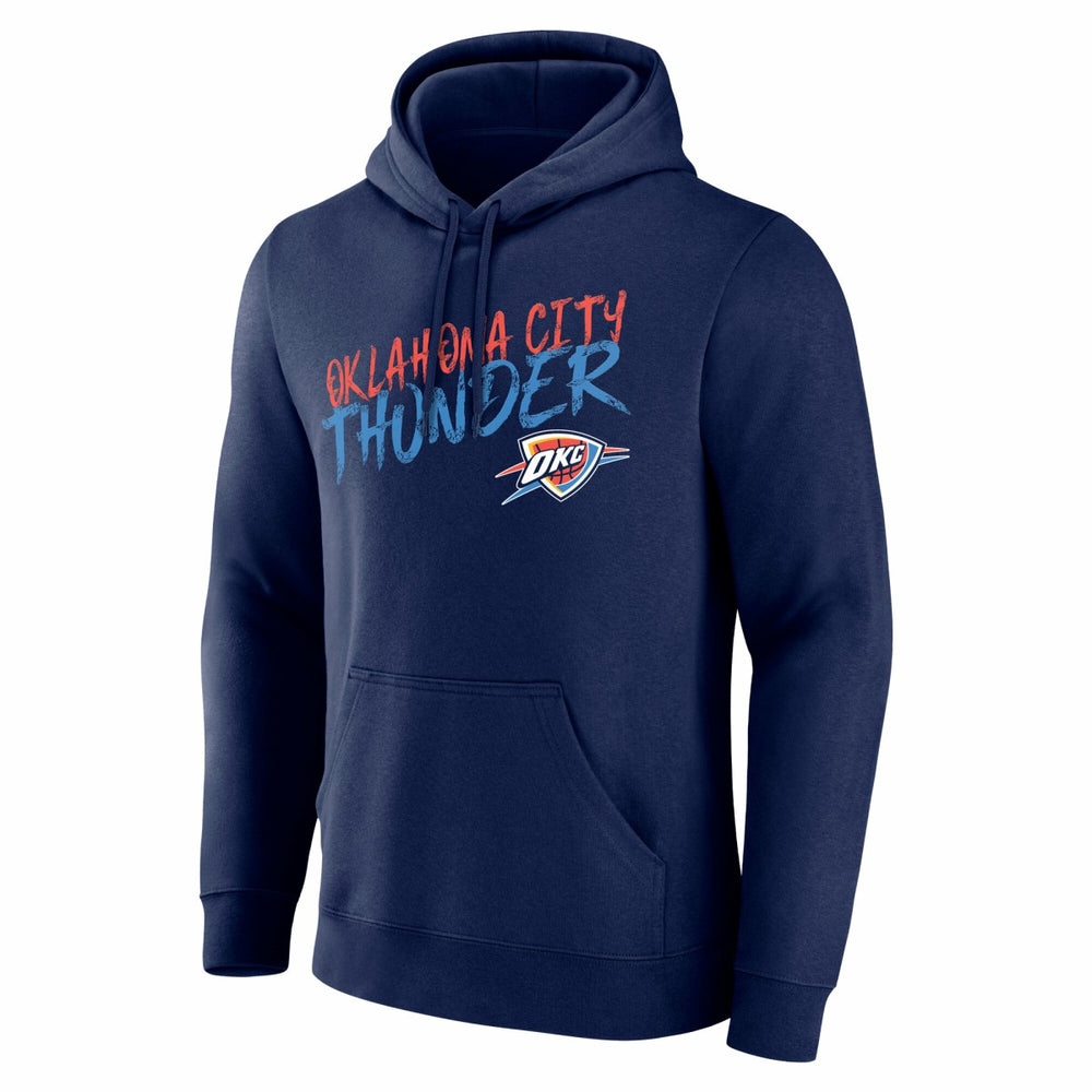 Oklahoma City Thunder Hustle Custom Pullover Hoodie Navy - NBA