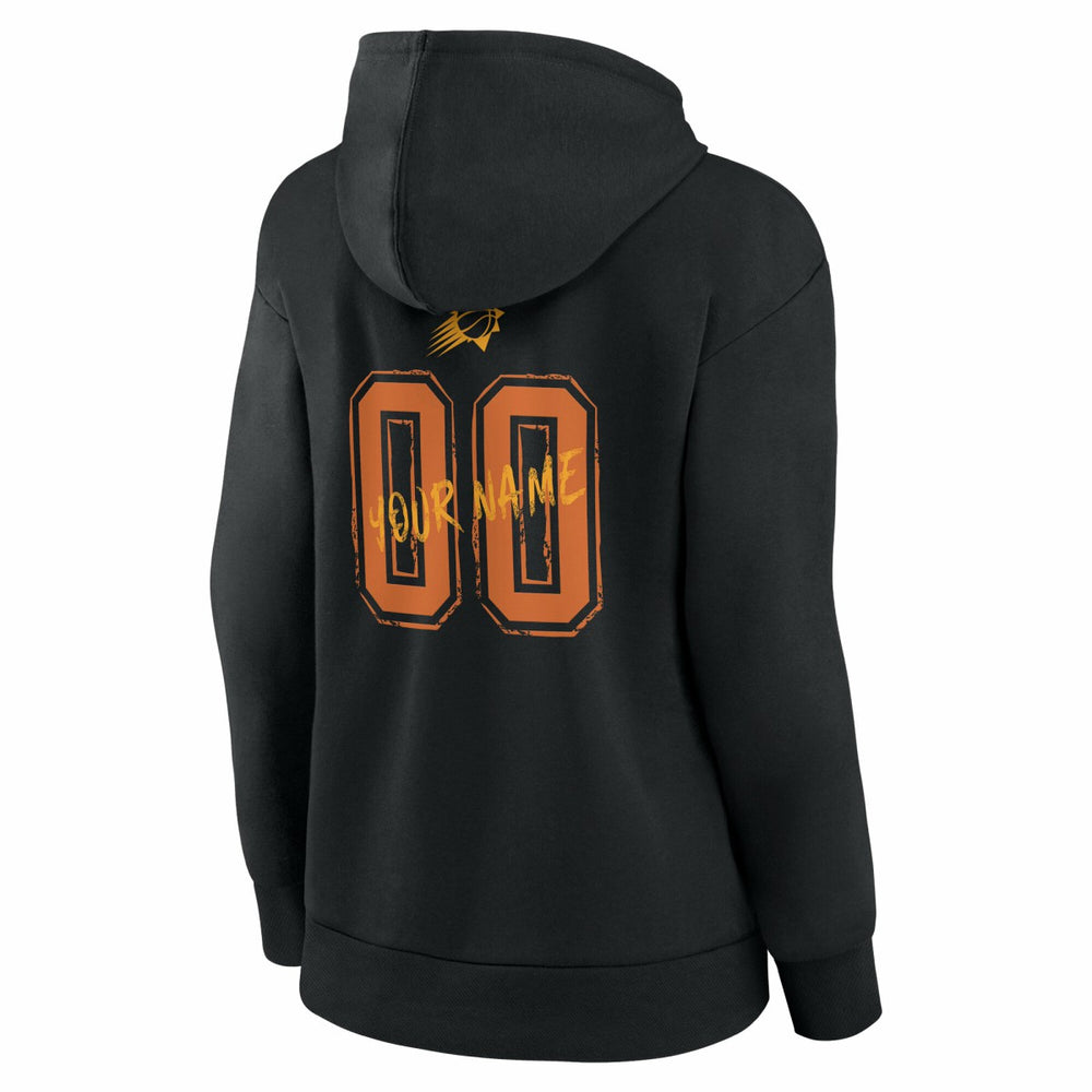 Phoenix Suns Women's Hustle Custom Pullover Hoodie Black - NBA