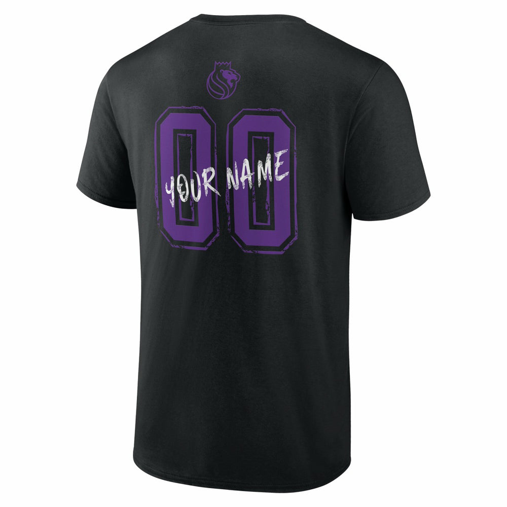 Sacramento Kings Hustle Custom T-Shirt Black - NBA