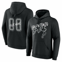 San Antonio Spurs Hustle Custom Pullover Hoodie Black - NBA